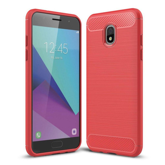 Samsung Galaxy J3 (2018) carbon fiber texture brushed case -