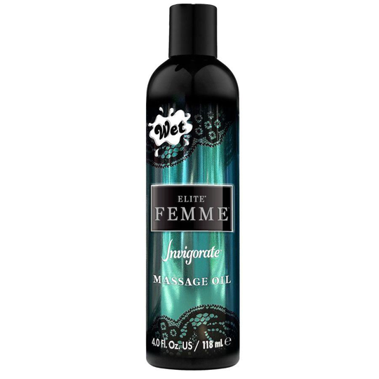 WET ELITE FEMME MASSAGE OIL AND BATH INVIGORATE 120 ML