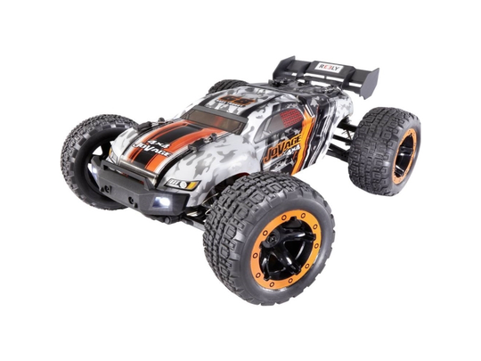 Reely Jovage 4x4 Orange, Hvid Brushed 1:16 RC-modelbil, begyndermodel Elektronik Truggy Firehjulstræk (4WD) RtR 2,4 GHz Inkl. batteri og ladeap1 part