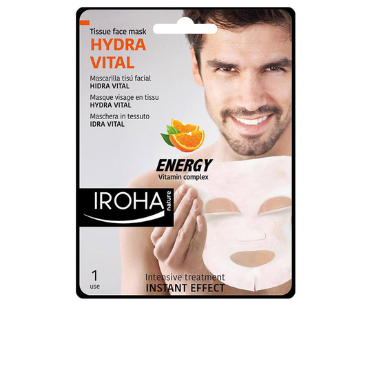 IROHA MEN TISSUE FACE MASK hydra vital vitamin C 1 use