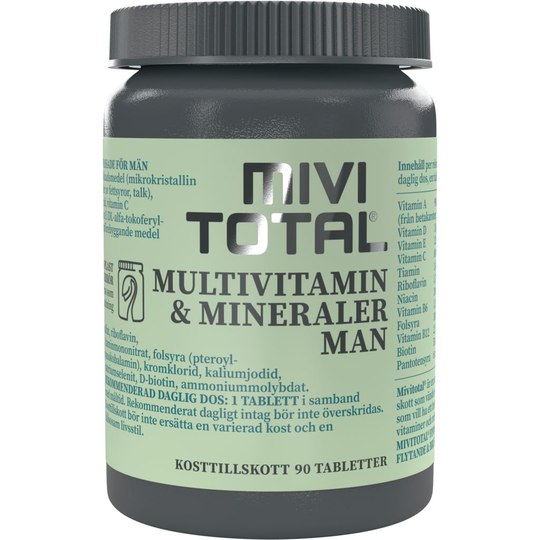 Mivitotal Multivitamin & Mineraler Man 90 tabletter