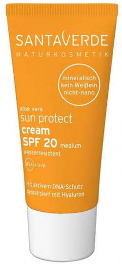 solskyddsmedel AloÃ "Vera face SPF 20 vegan 50 ml vit