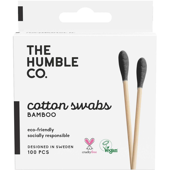 Humble Brush Humble Natural Cotton Swabs Black