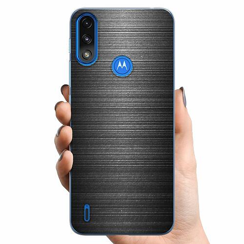 Motorola Moto E7 Power TPU Mobilskal Brushed Metal