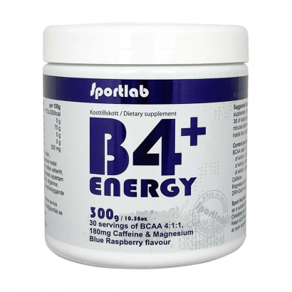 Sportlab B4+ Energy 300 g Blue Raspberry