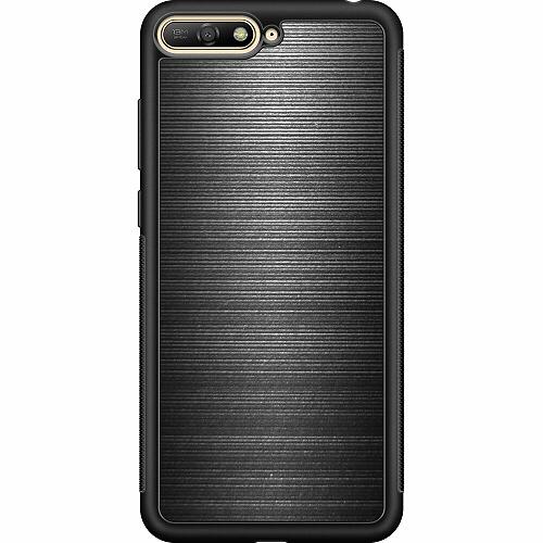 Huawei Y6 2018 Svart Skal Brushed Metal