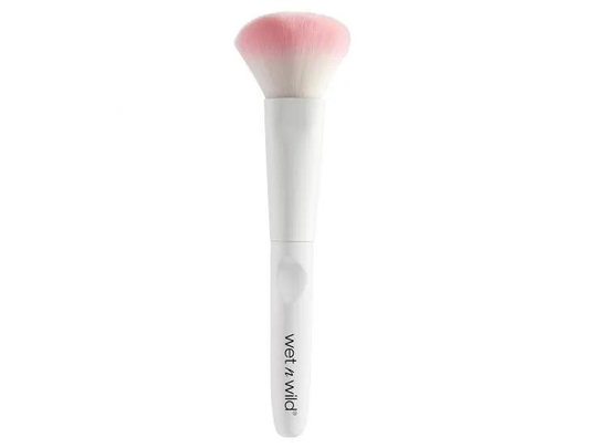 wet n wild Powder Brush, Puderborste, Rundad, Syntetisk, Vit, Kvinna