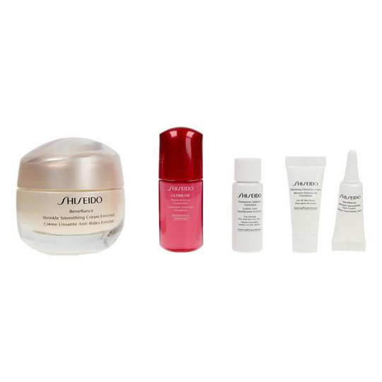Skönhetsset Benefiance Smoothing Cream Enriched Shiseido (5 pcs)