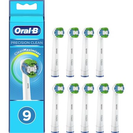 Oral-B tandborsthuvuden, Precision Clean Rainbow EB20-9 huvuden, för vuxna, antal borsthuvuden ingår 9, vit