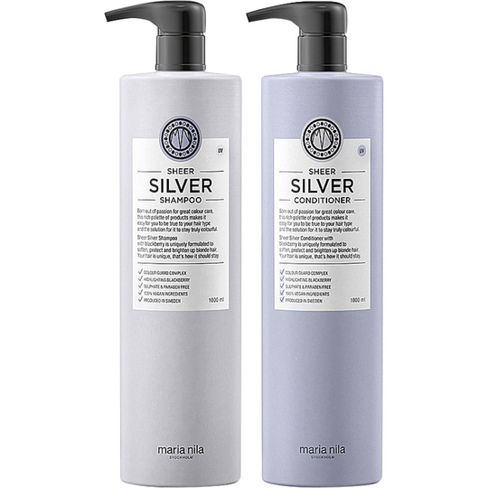 Maria Nila Care Sheer Silver Colour Guard Big Duo, Maria Nila Silverschampo
