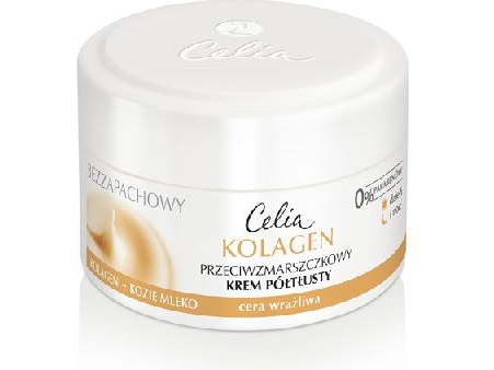 Celia Collagen Series Fragrance-free semi-rich cream against wrinkles for sensitive skin 50 ml