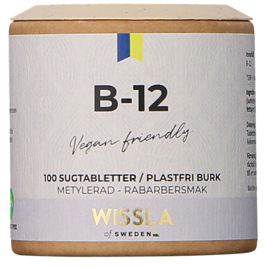 Vitamin B12, 100 tabletter Wissla of Sweden Kosttillskott