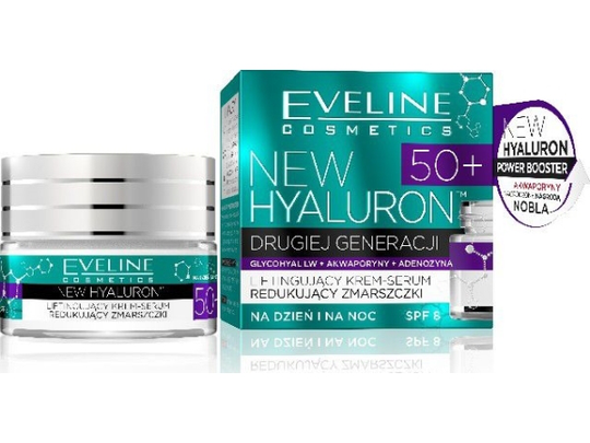 Eveline New Hyaluron Second Generation 50+ Lifting Cream-Serum Day and Night 50ml