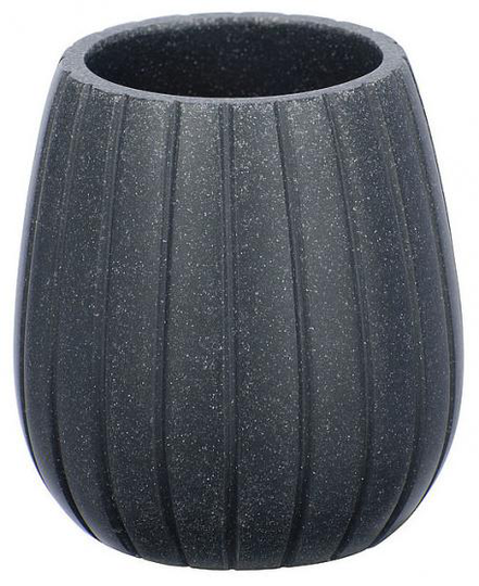tandborsthållare Cantaloupe 10 cm polyresin antracit