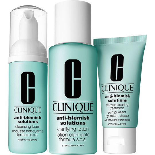 Clinique Anti-Blemish Solutions 3-Step Skin Care System, Clinique Ansikte