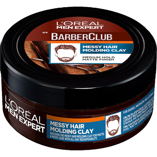 Men Expert Barber Club Messy Hair Molding Clay, 75 ml L'Oréal Paris Stylingcreme