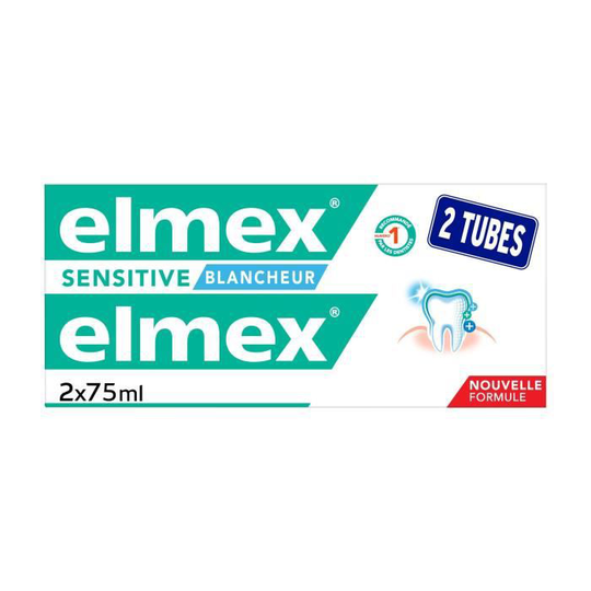ELMEX Sensitive Tandkräm Sensitive Teeth Whiteness duo pack - 2 x 75 ml