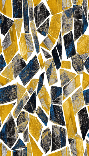 HOMEMANIA Collage 1 Printed Carpet - Geometric - Anti-slip - for Corridor, Kitchen, Bedroom, Living room - Multicolor, Polyester, Cotton, 80 x 200 cm