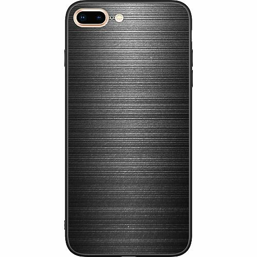 iPhone 8 Plus Svart Skal Brushed Metal