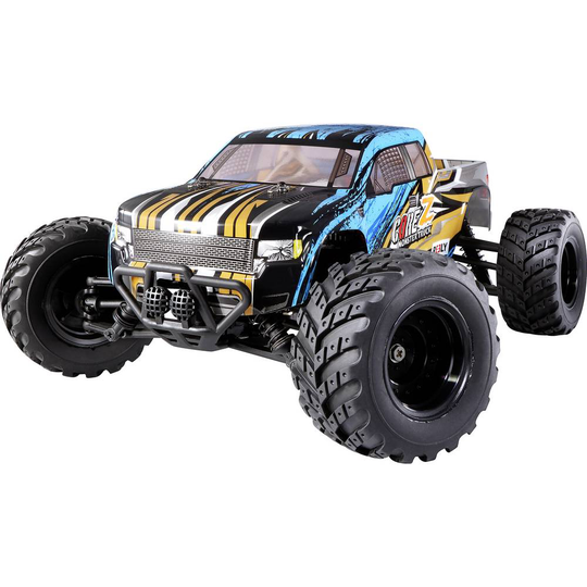 Reely Borst motor 1:10 XS RC Bil nybörjare Elektrisk Monstertruck Fyrhjulsdrift (4WD) RtR 2,4 GHz inkl. batteri och lad