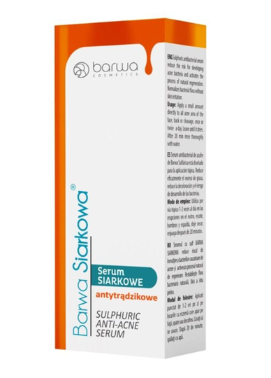 COLOR Svavel Svavelsyra särskild anti-Acne Serum 15ml svavel serum antytrądzikowe