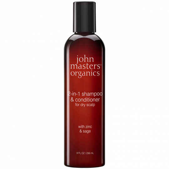 John Masters 2-in-1 Shampoo & Conditioner for Dry Scalp with Zinc & Sage (236ml)