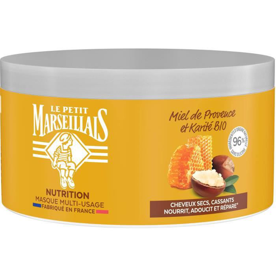 LE PETIT MARSEILLAIS Nutrition Mask för torrt och skadat hår - Provence honung och ekologisk shea - 300 ml