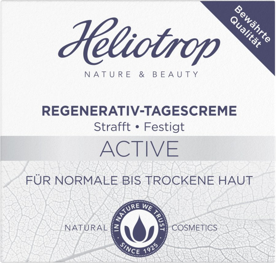 Heliotrop Active Regenerative Day Cream, ger intensiv fukt, minskar rynkor, 50ml