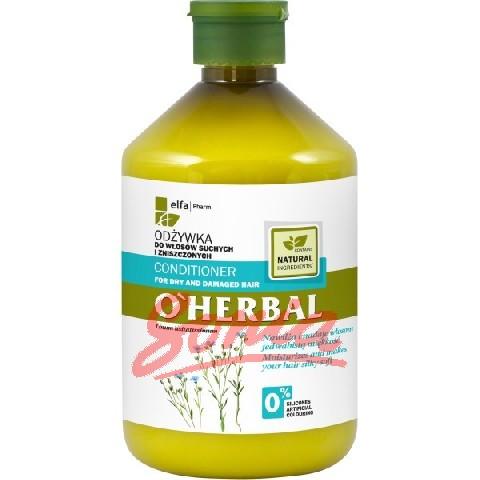 Elfa Pharm O'Herbal Conditioner for dry and damaged hair 500ml with flax