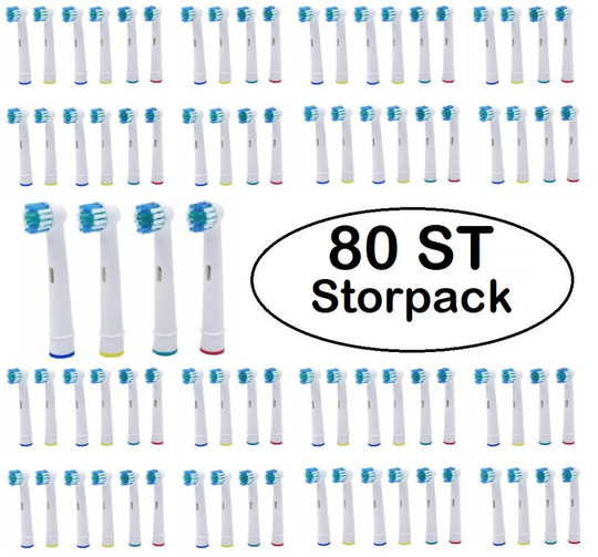 Oral-B kompatibla tandborsthuvuden 80 st STORPACK