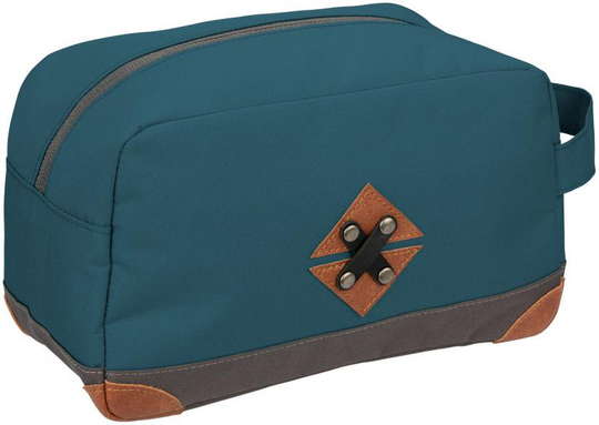 necessär klassisk box 22 x 10,5 cm polyesterblå