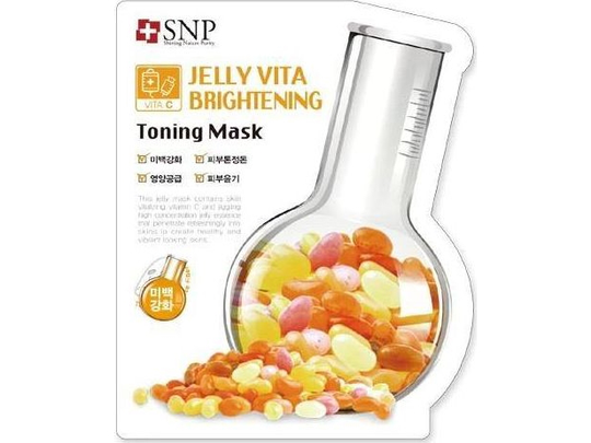 SNP SNP_Jelly Vita Brightening Toning Mask brightening sheet mask with vitamin C 30ml