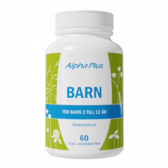Barn Alpha Plus 60 tabletter