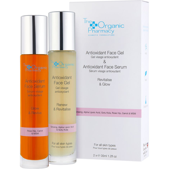 Antioxidant Face Serum + Antioxidant Face Gel, The Organic Pharmacy Serum & Ansiktsolja