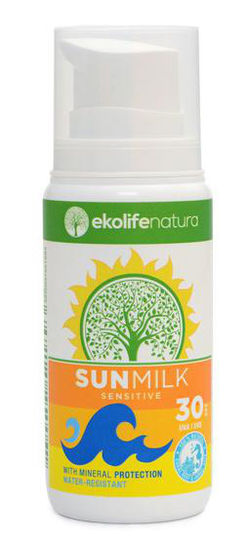 solmjölk Sensitive 100 ml SPF 30 vit