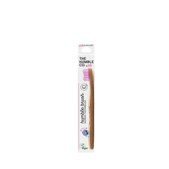 The Humble Co. Humble Brush Kids Bambutandborste Ultrasoft Lila 1 st