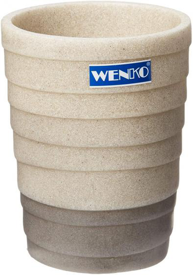 badrumskopp Cuzco 10 cm polyresin beige/grå