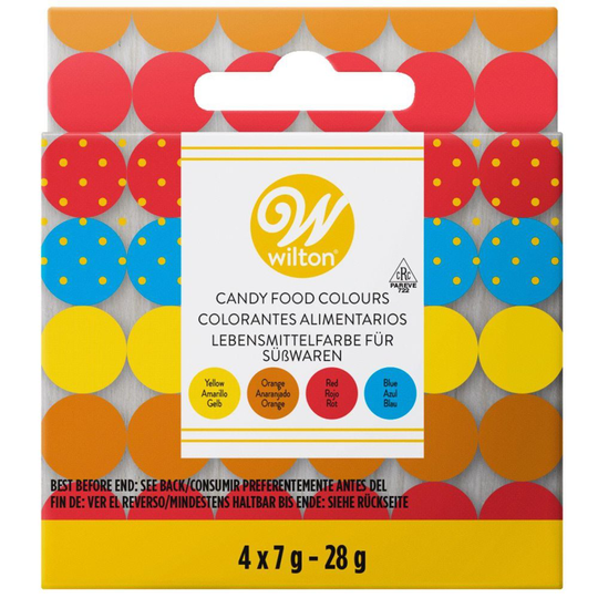 Candy Colors Chokladfärger 4st Wilton (Oljebaserade)