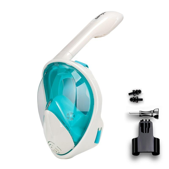 Full Face Scuba Diving Mask Anti Fog Goggles med kameramodell Underwater Wide View Snorkel Simning Mask för vuxen Ungdom Ryska federationen