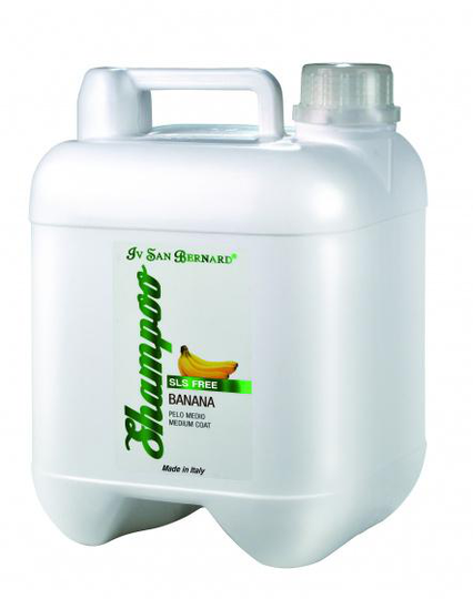 schampo pet Banana SLS Free Medium Coat 5000 ml vit