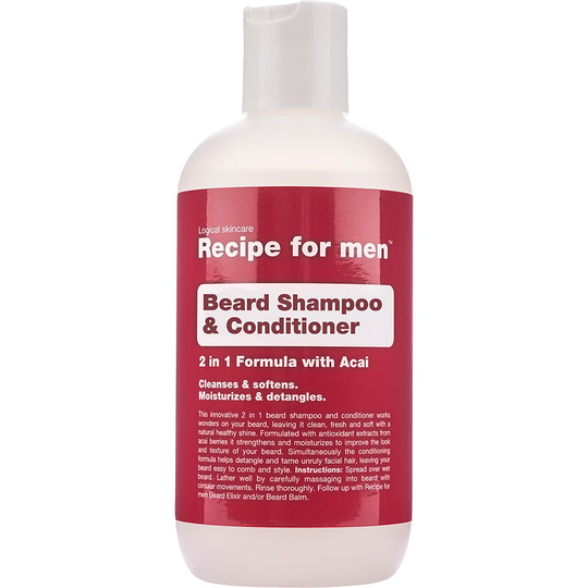 Recipe for Men Beard Shampoo & Conditioner, 250 ml Recipe for men Skäggschampo & Skäggbalsam