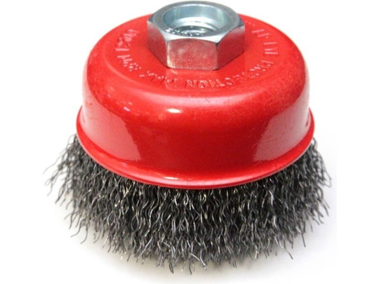 Dedra Wire butt brush, steel 75mm thread M14 (F35-075)
