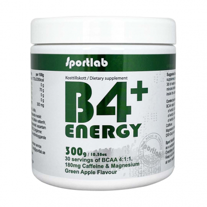 Sportlab B4+ Energy 300 g Green Apple