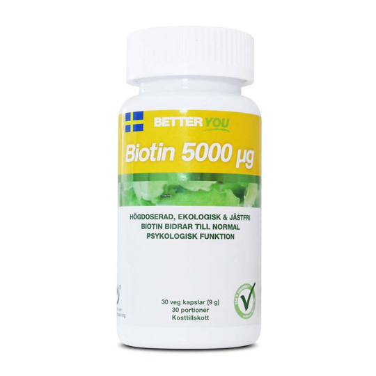 Biotin 5000, 30 caps , Vitaminer