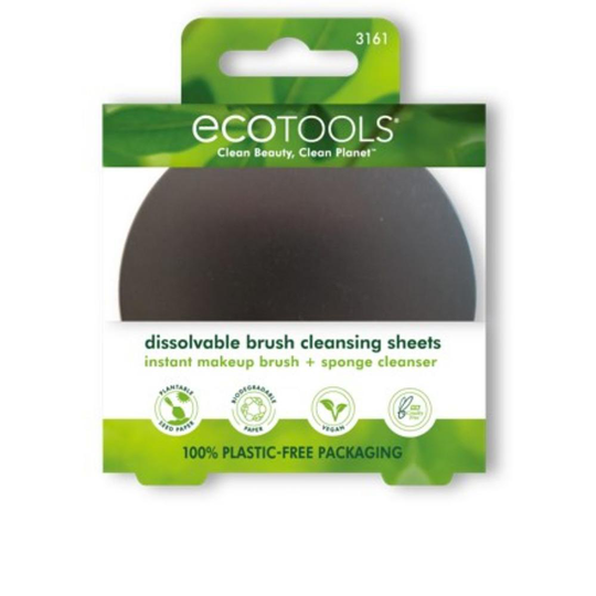 ECOTOOLS DISSOLVABLE BRUSH cleansing sheets 30 ud