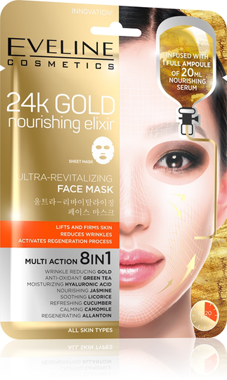 Eveline 24k Gold Nourishing Elixir Sheet Mask