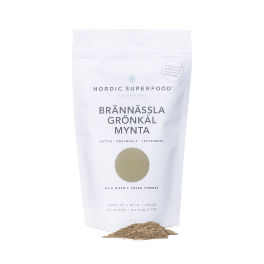 Nordic Superfood by Myrberg Green - Brännässla, Grönkål & Mynta Växtpulver 80 g