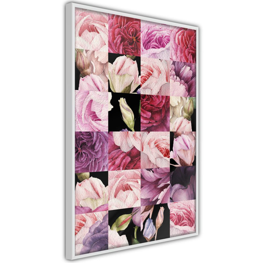 Poster Inramad - Floral Collage (Botaniskt)
