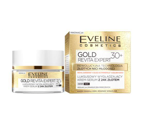 Eveline Gold Revita Expert 30+ cream-smoothing serum for day and night 50ml