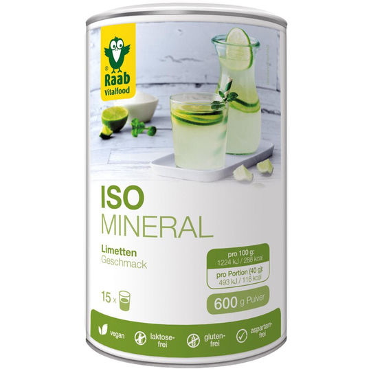 Raab Vitalfood Iso-Mineral Lime, 600g